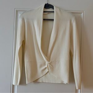 Lovestitch Cream and Gray Cardigan